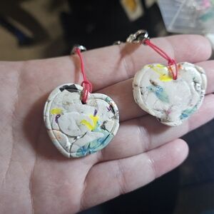 Colorful Heart-Shaped Earrings